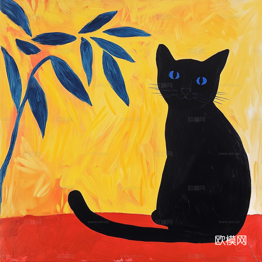 手绘动物装饰画