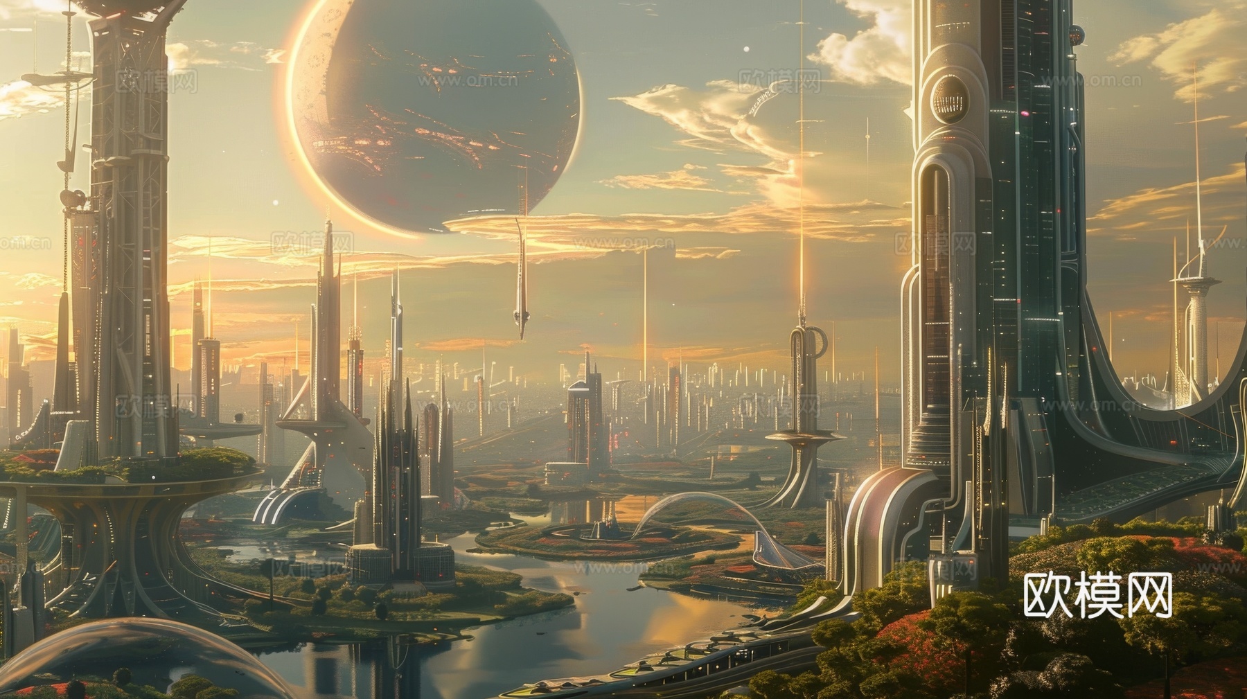 外景未来科幻城市下载（渲染图8）