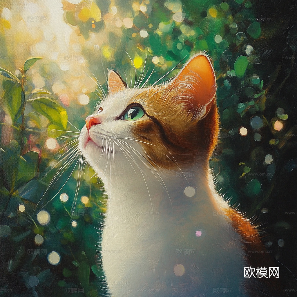 手绘动物装饰画