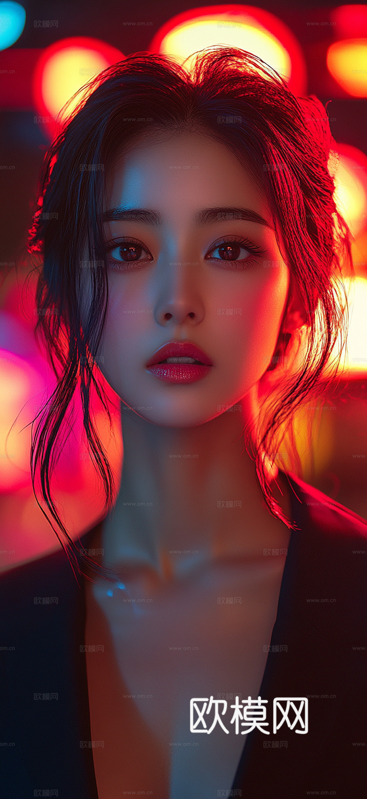 美女人物肖像挂画装饰画