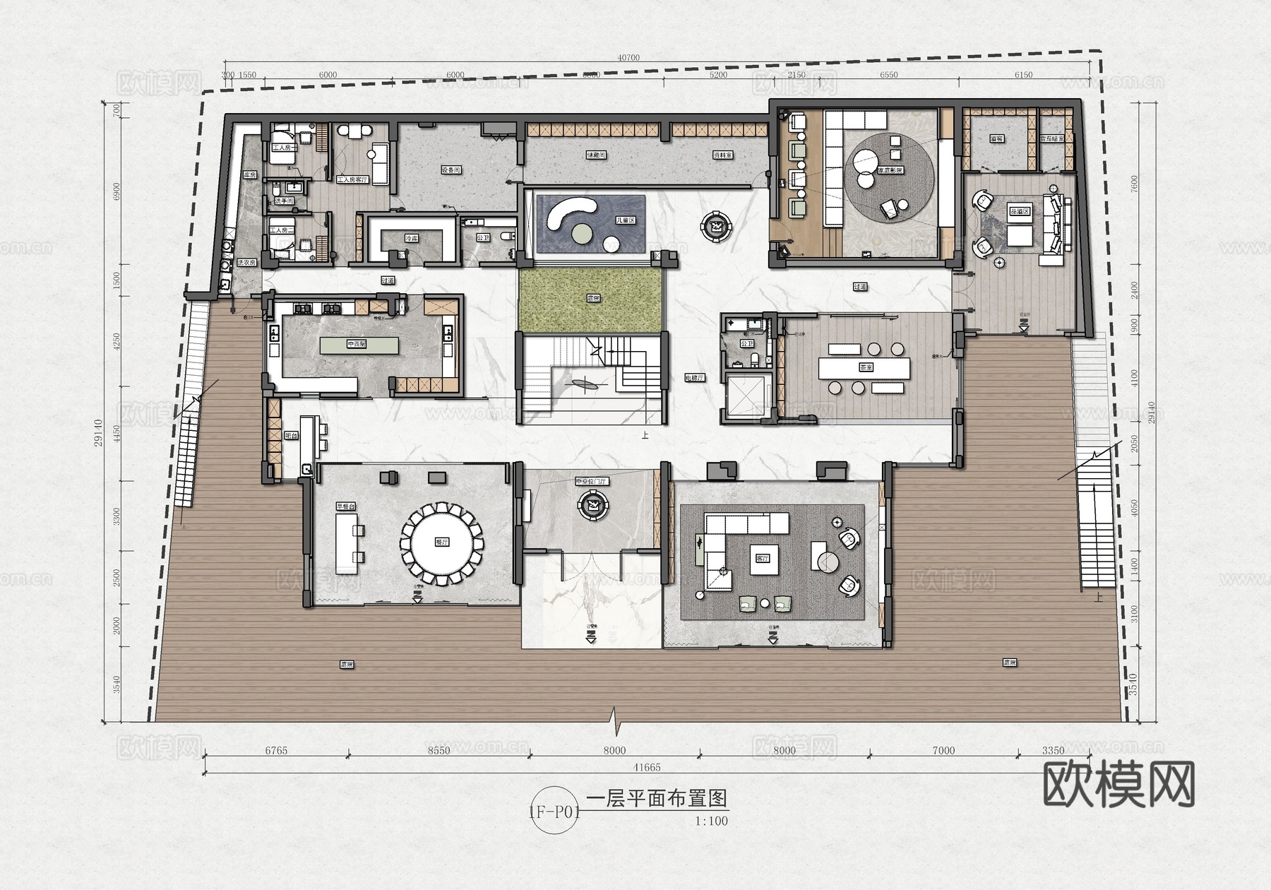 2200㎡别墅豪宅施工详图 家装私宅洋房 农村自建房 家装水cad施工图