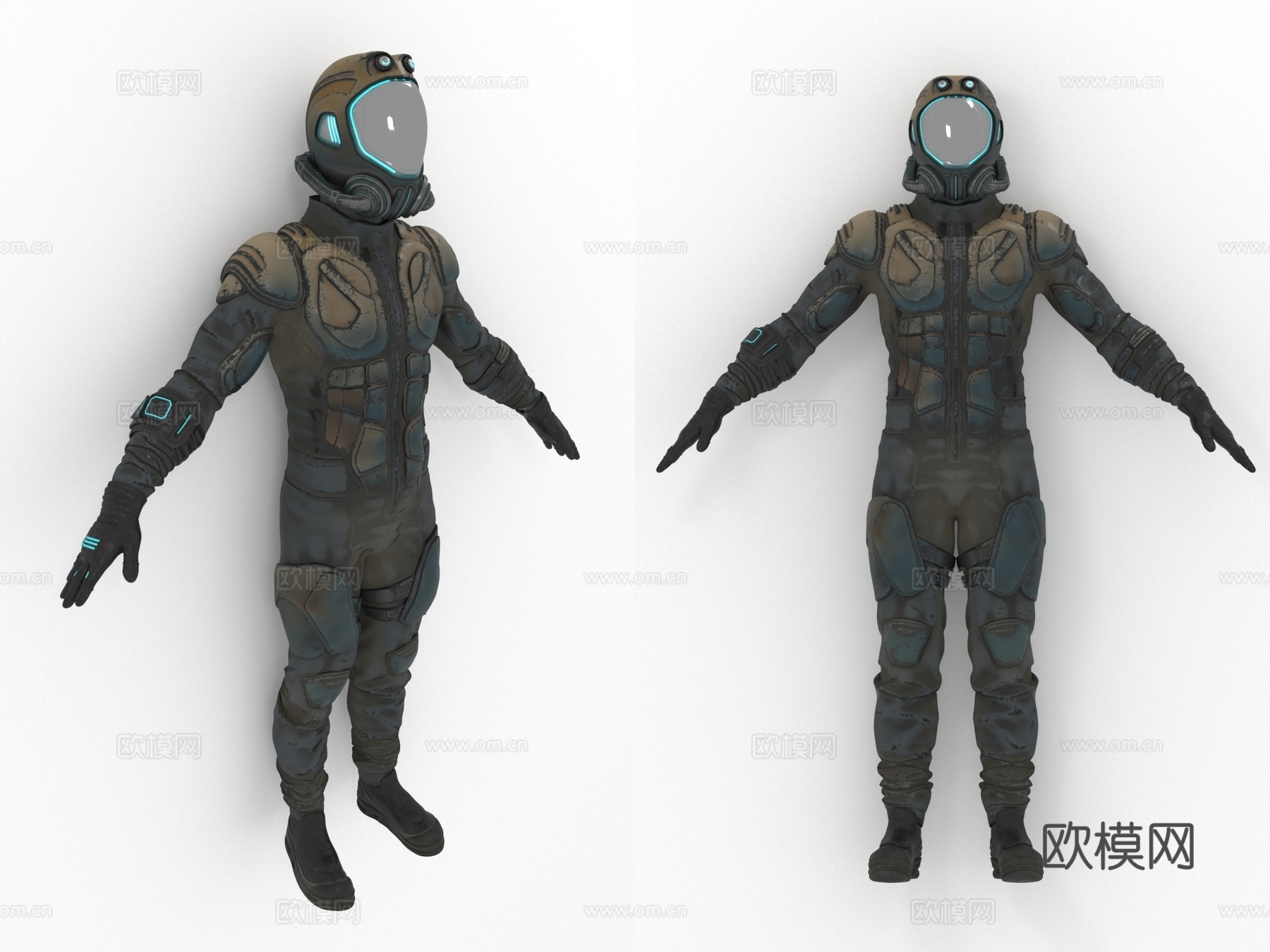 太空服 宇航服 科幻服装3d模型