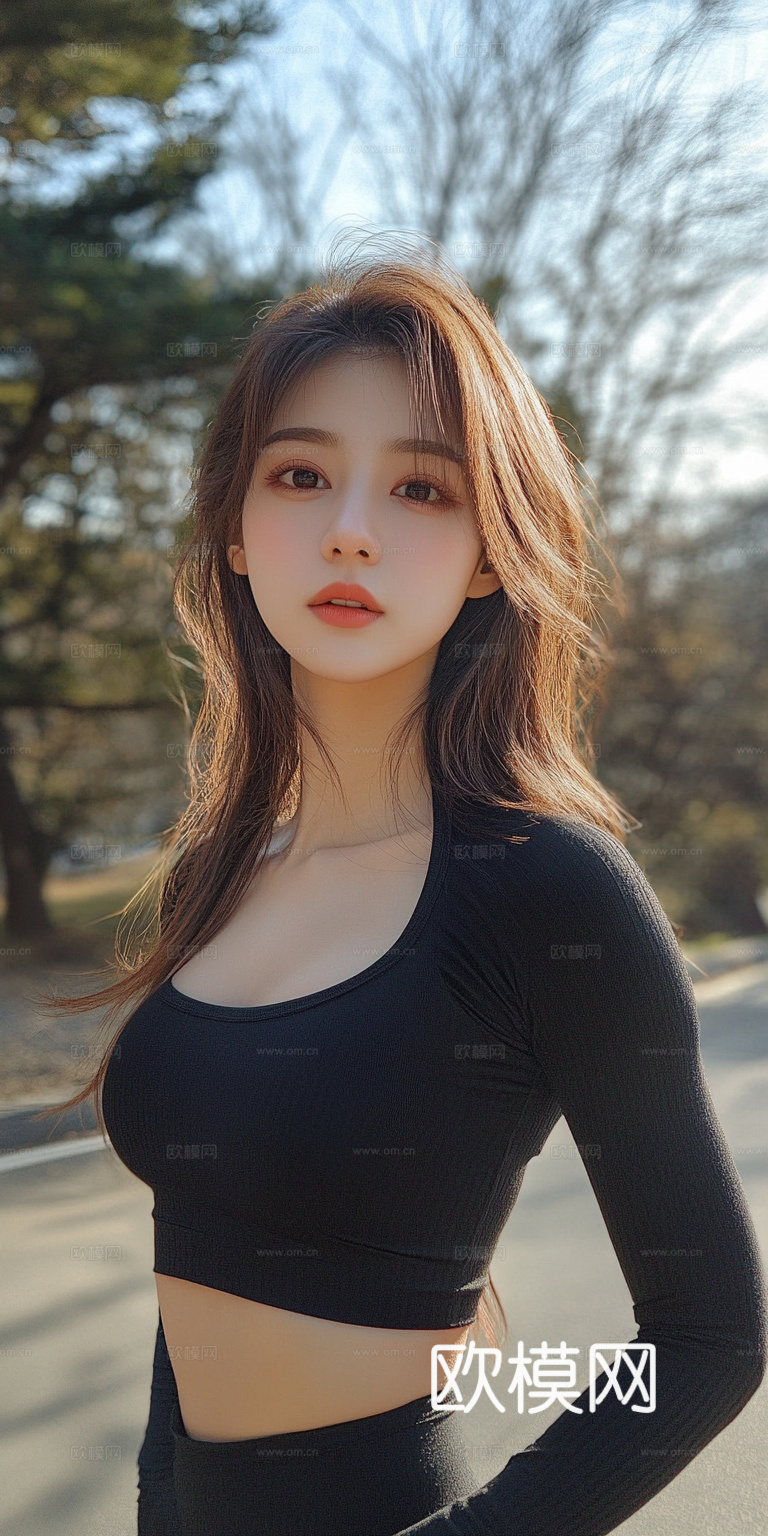 美女人物肖像挂画装饰画