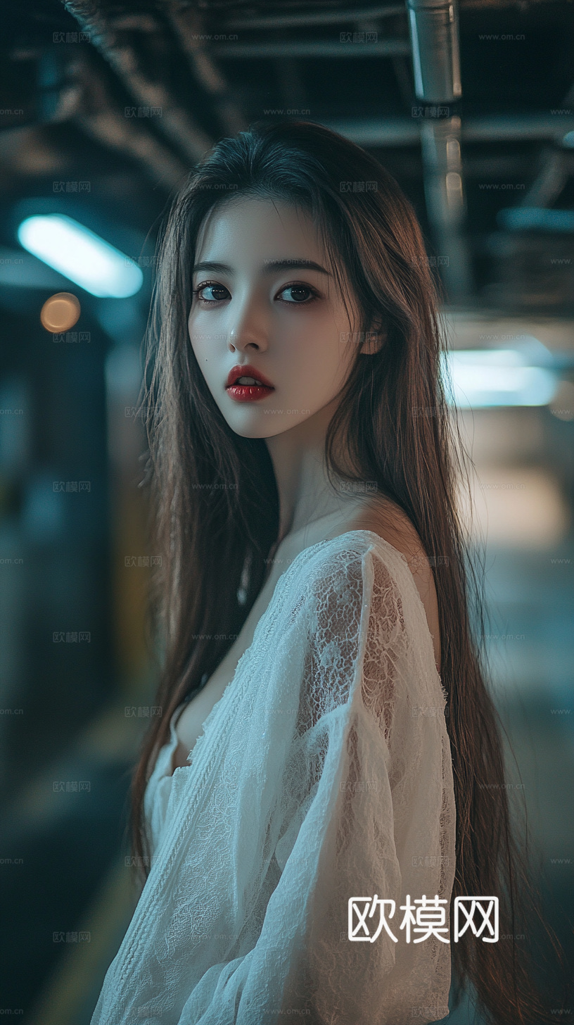 美女人物肖像挂画装饰画