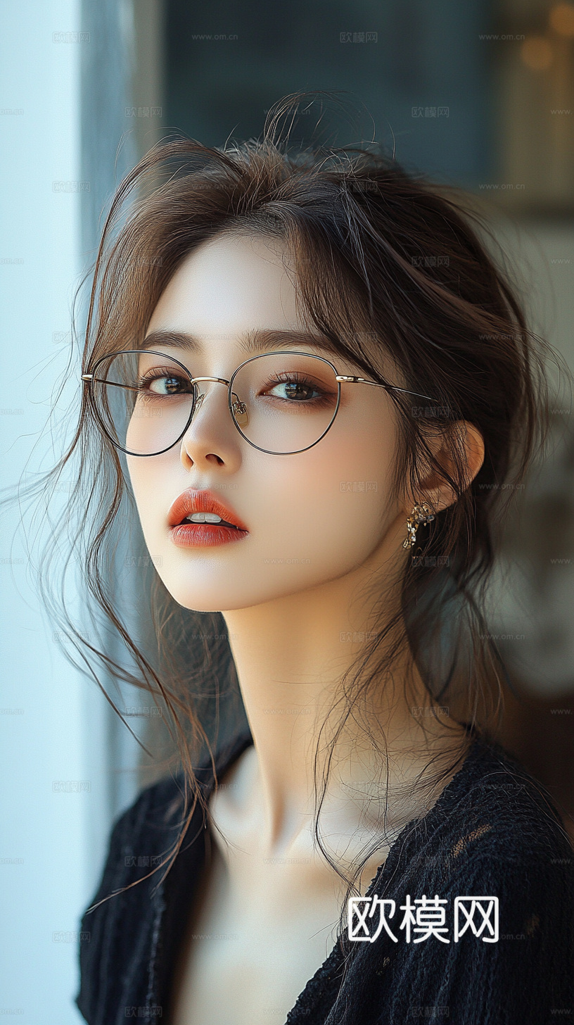 美女人物肖像挂画装饰画