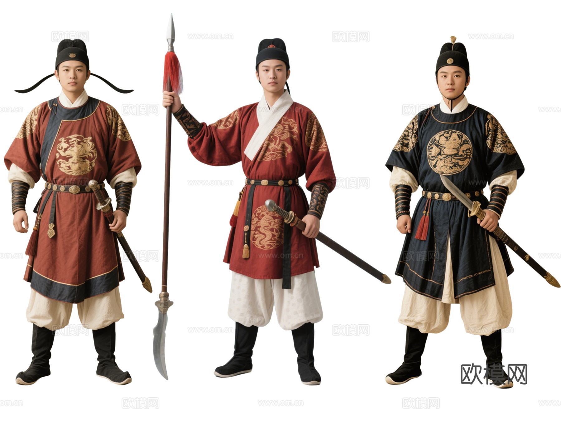 PS免抠古装人物 古装男子 武进士 武进人 影视剧角色 古装