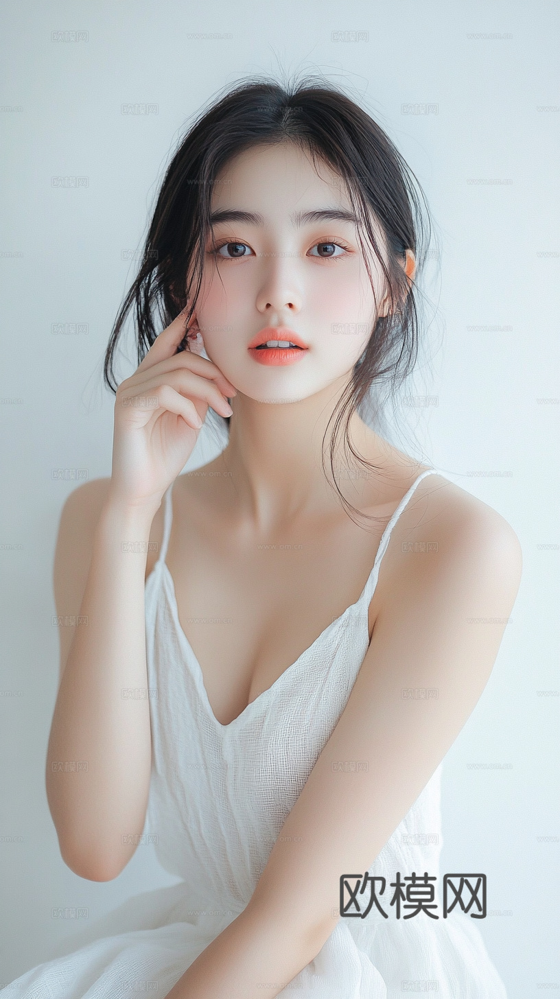 美女人物肖像挂画装饰画