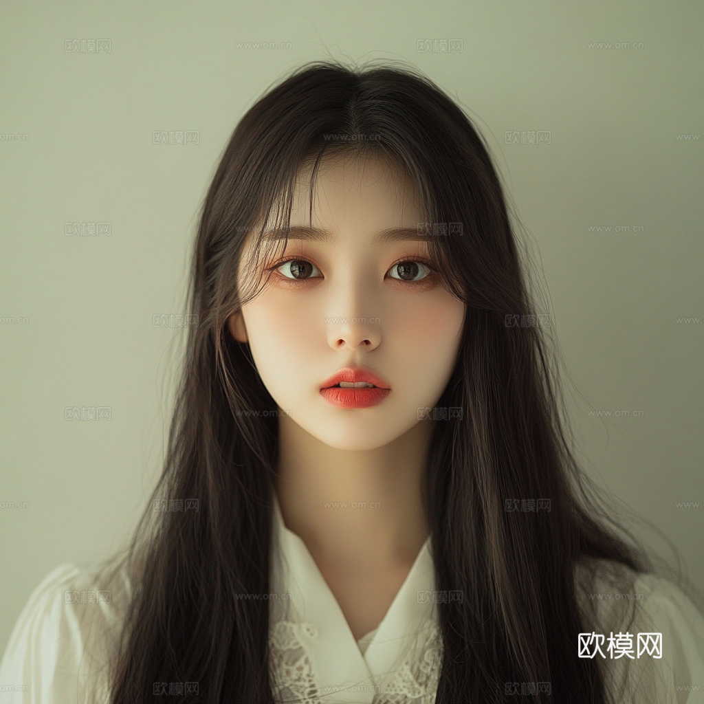 美女人物肖像挂画装饰画