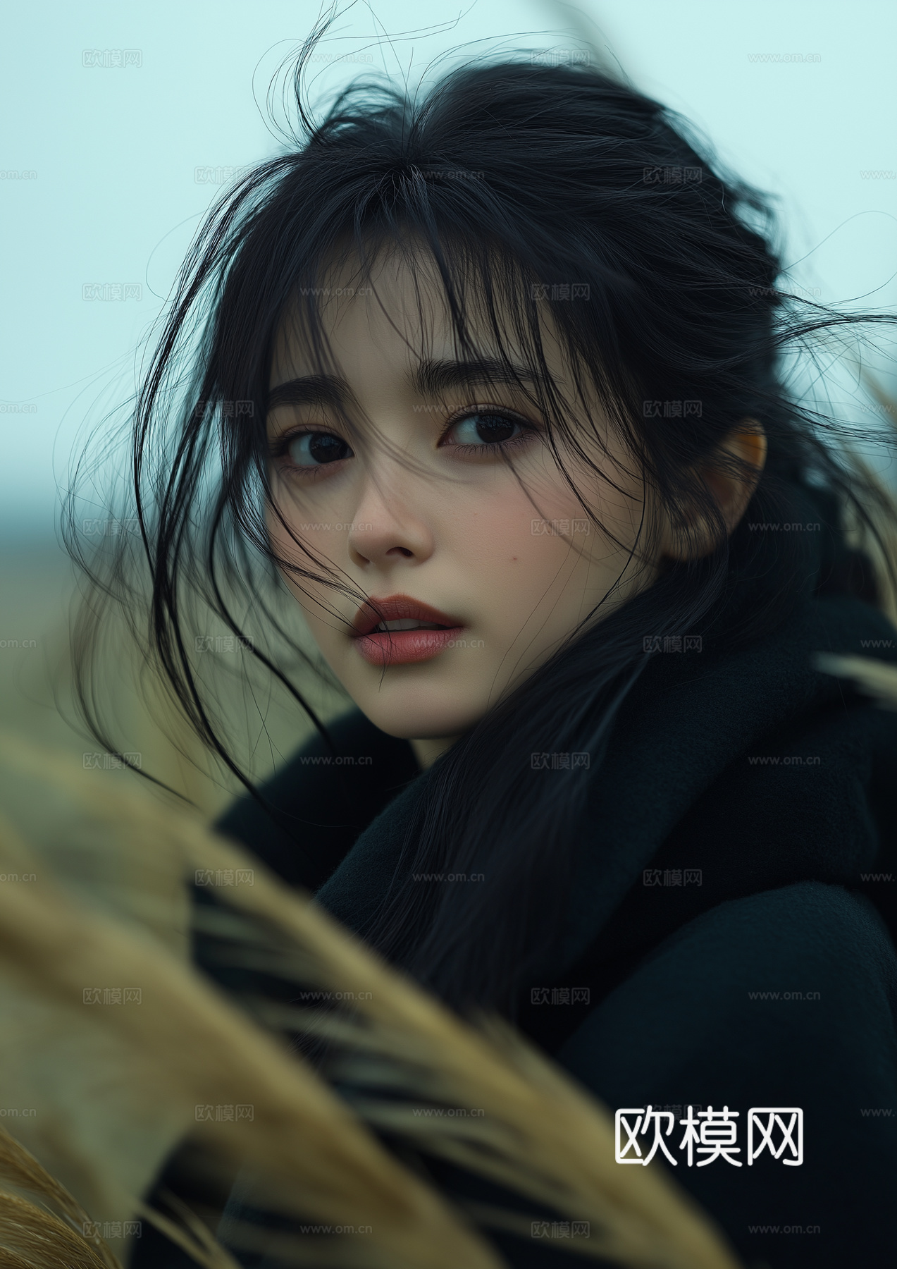 美女人物肖像挂画装饰画
