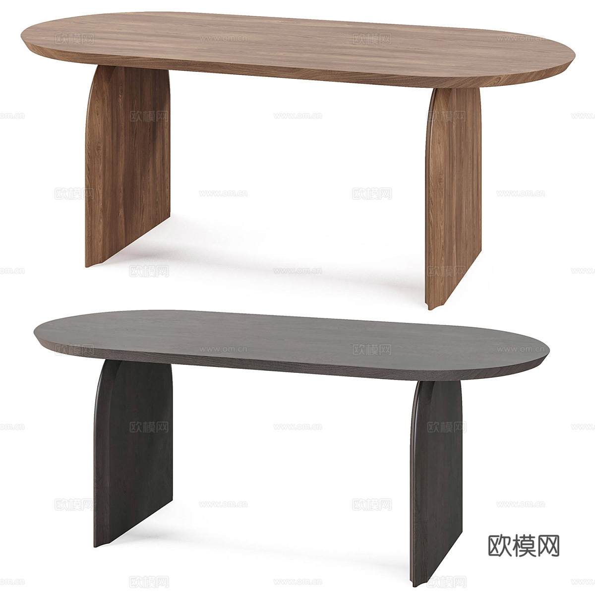 新中式实木餐桌椅3d模型