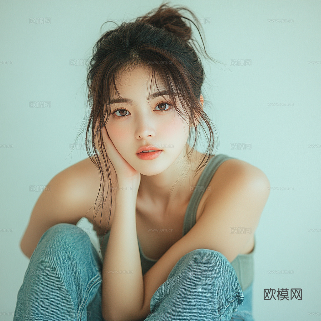 美女人物肖像挂画装饰画