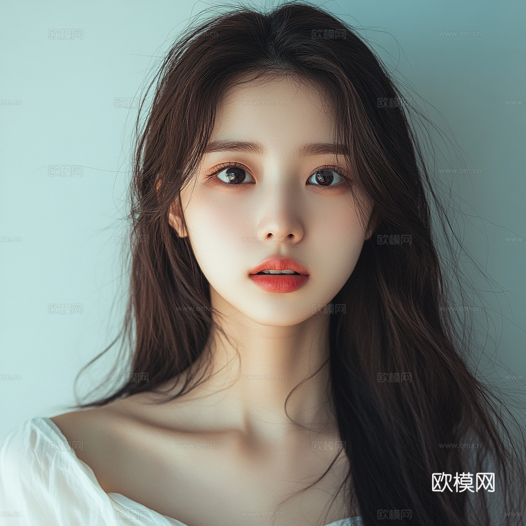 美女人物肖像挂画装饰画