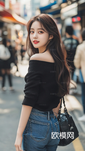 美女人物肖像挂画装饰画下载(渲染图1)