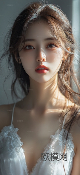 美女人物肖像挂画装饰画下载(渲染图3)