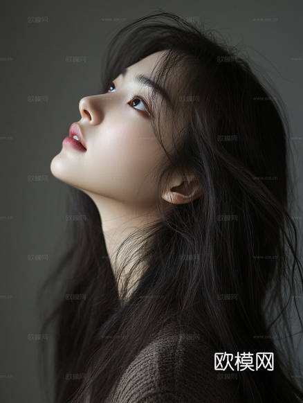 美女人物肖像挂画装饰画下载(渲染图7)