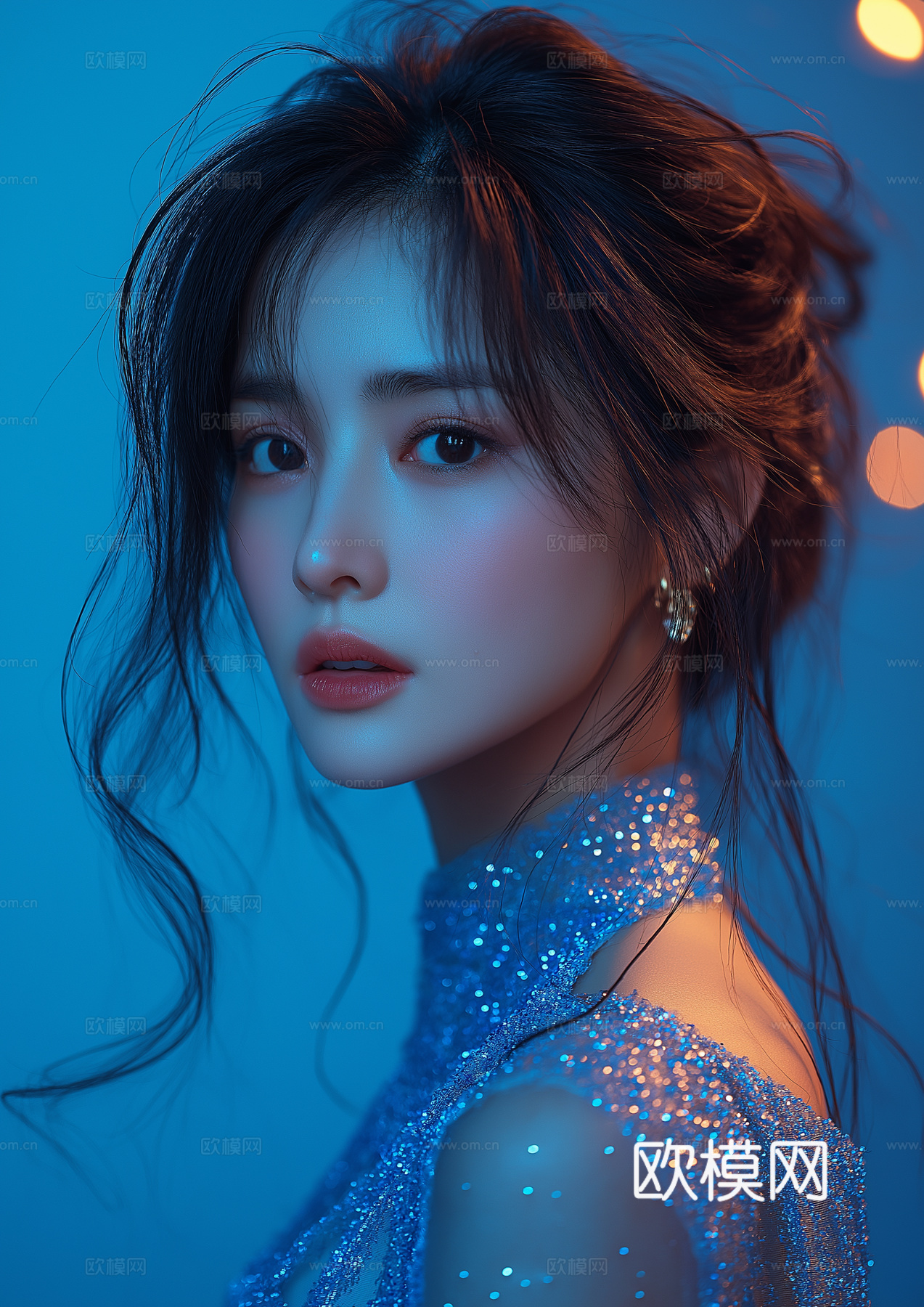 美女人物肖像挂画装饰画
