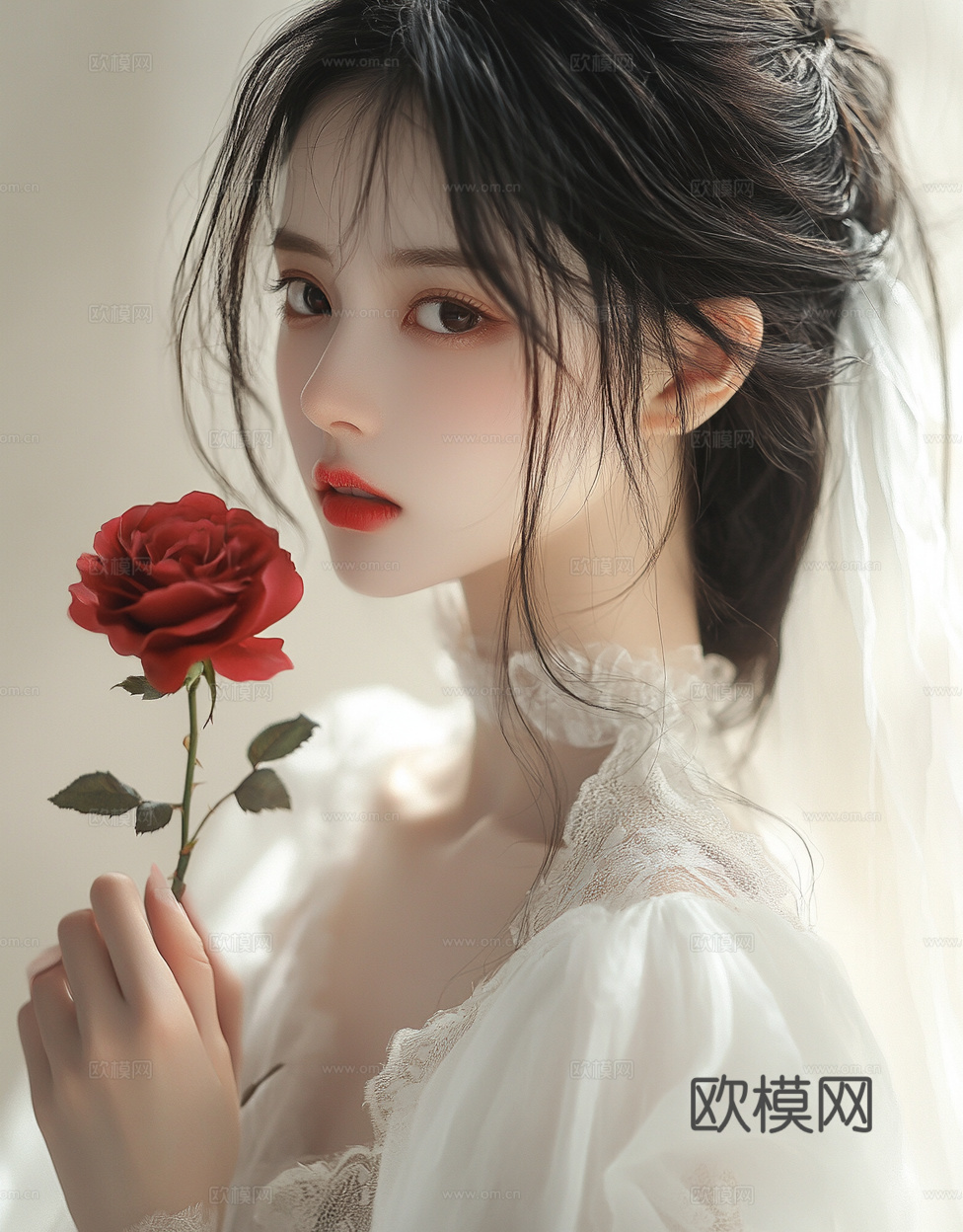 美女人物肖像挂画装饰画