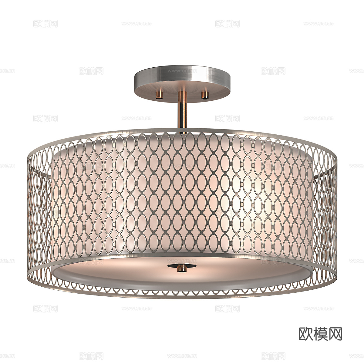 新中式轻奢吸顶灯3d模型