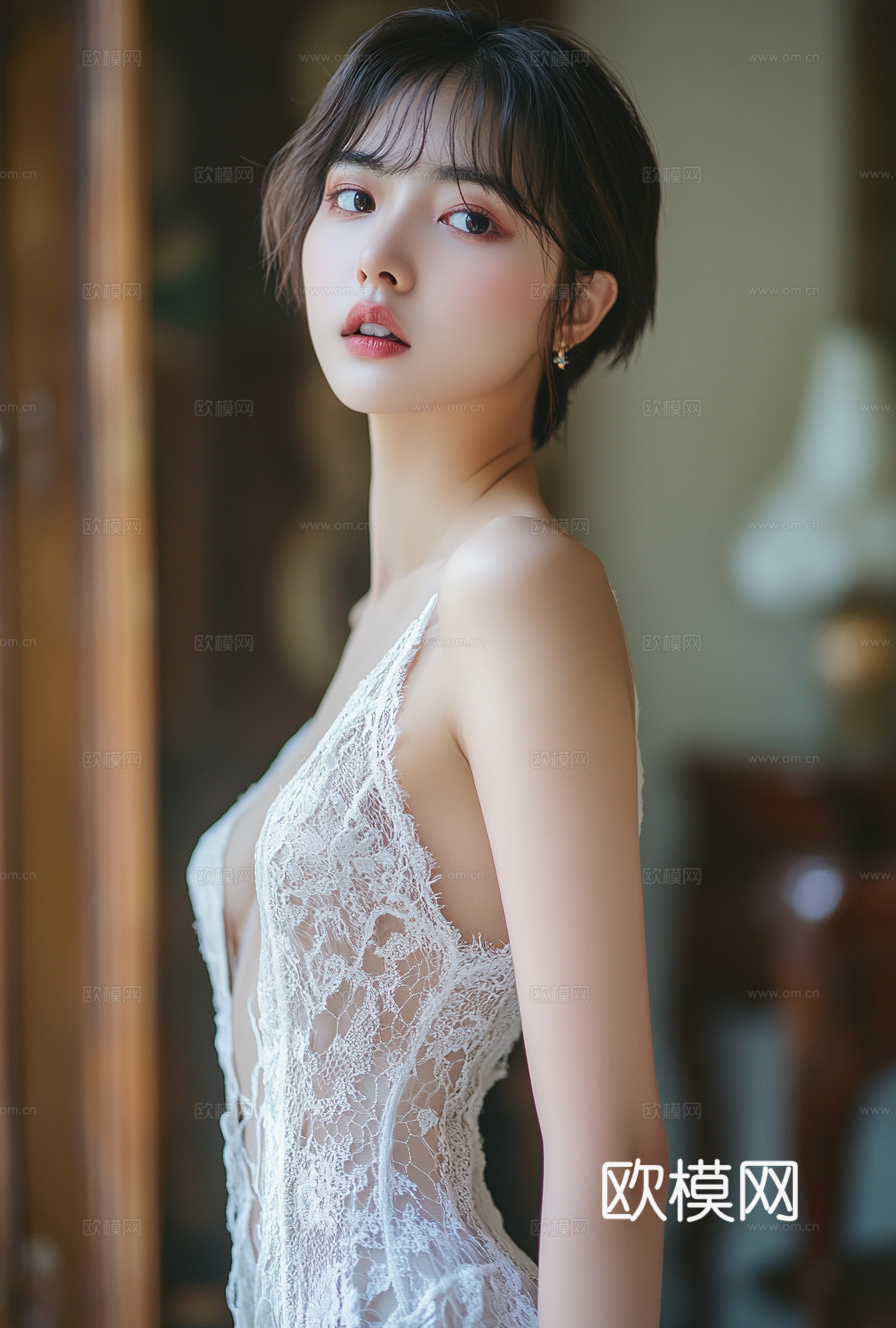 美女人物肖像挂画装饰画