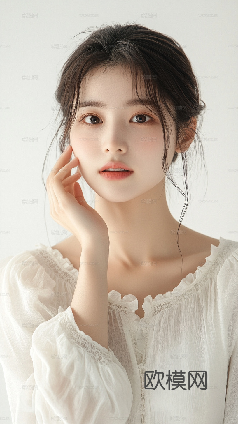 美女人物肖像挂画装饰画