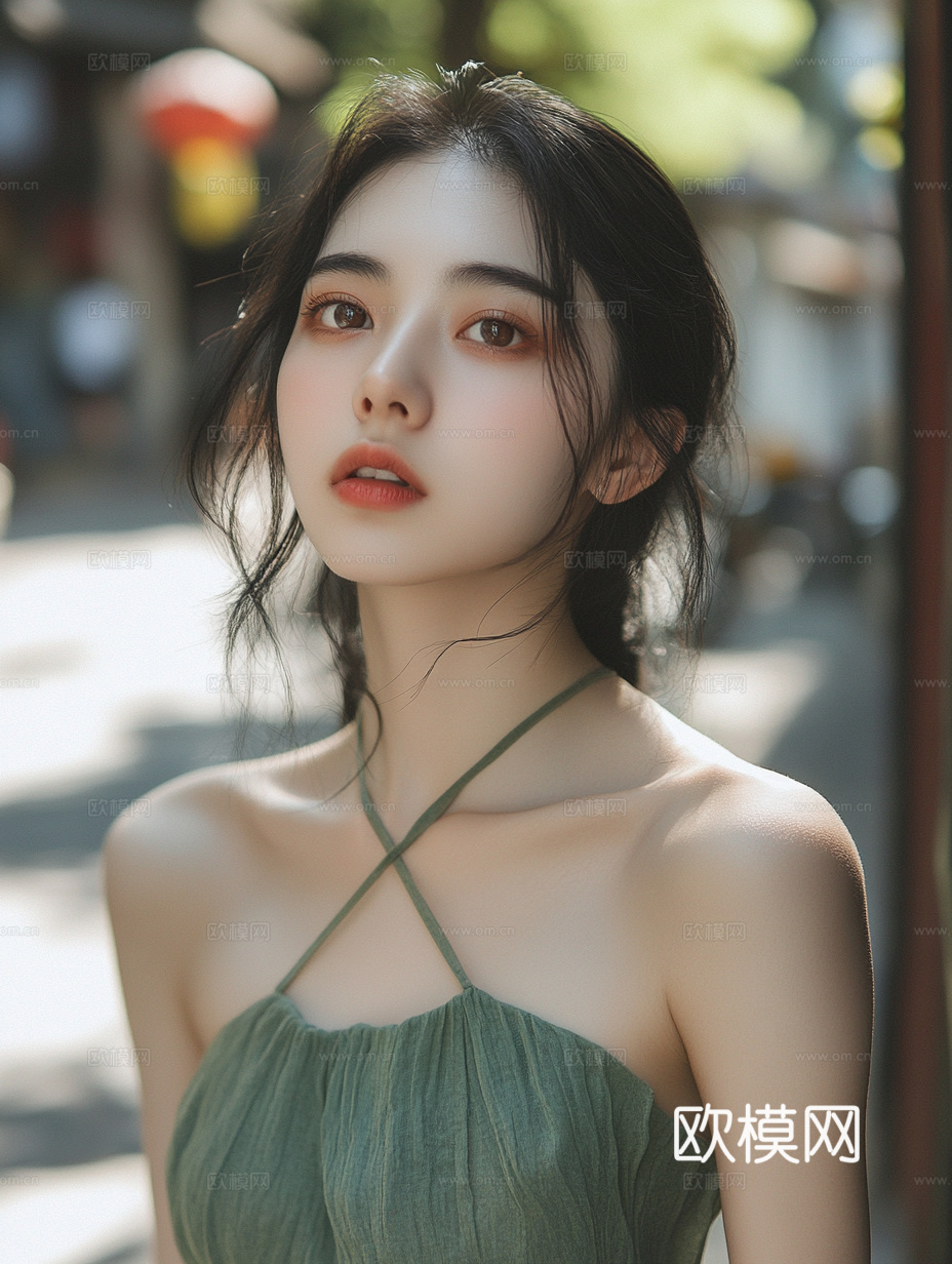 美女人物肖像挂画装饰画