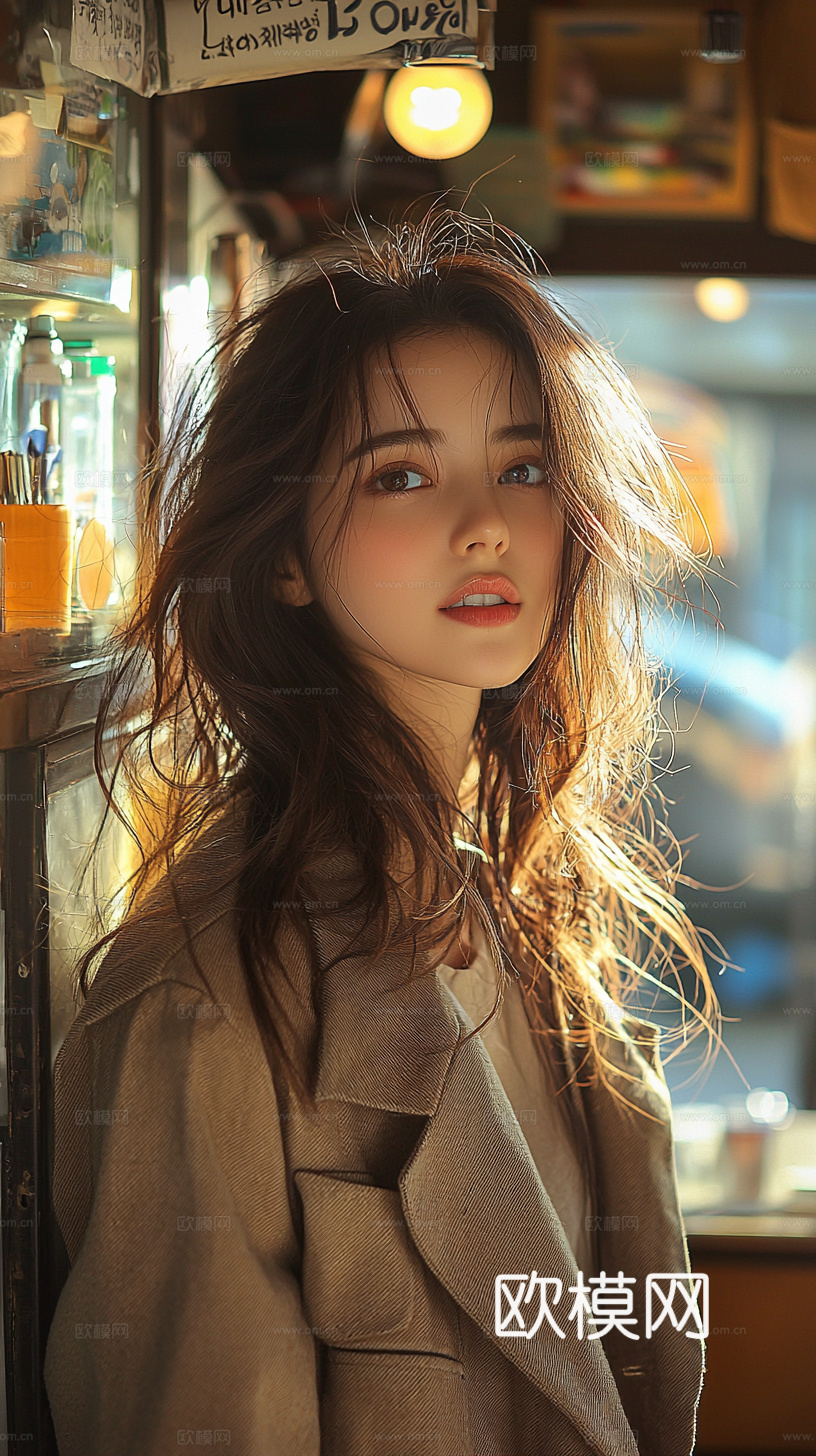 美女人物肖像挂画装饰画