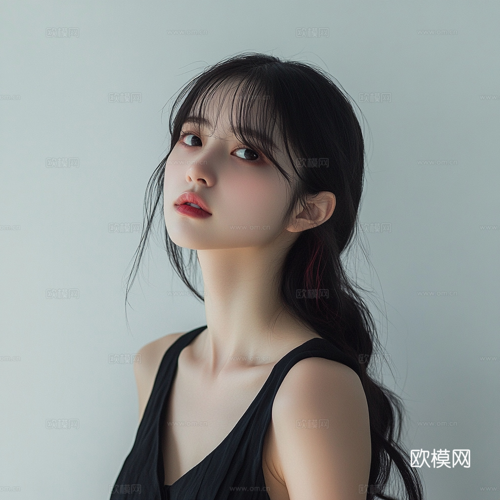 美女人物肖像挂画装饰画下载（渲染图6）