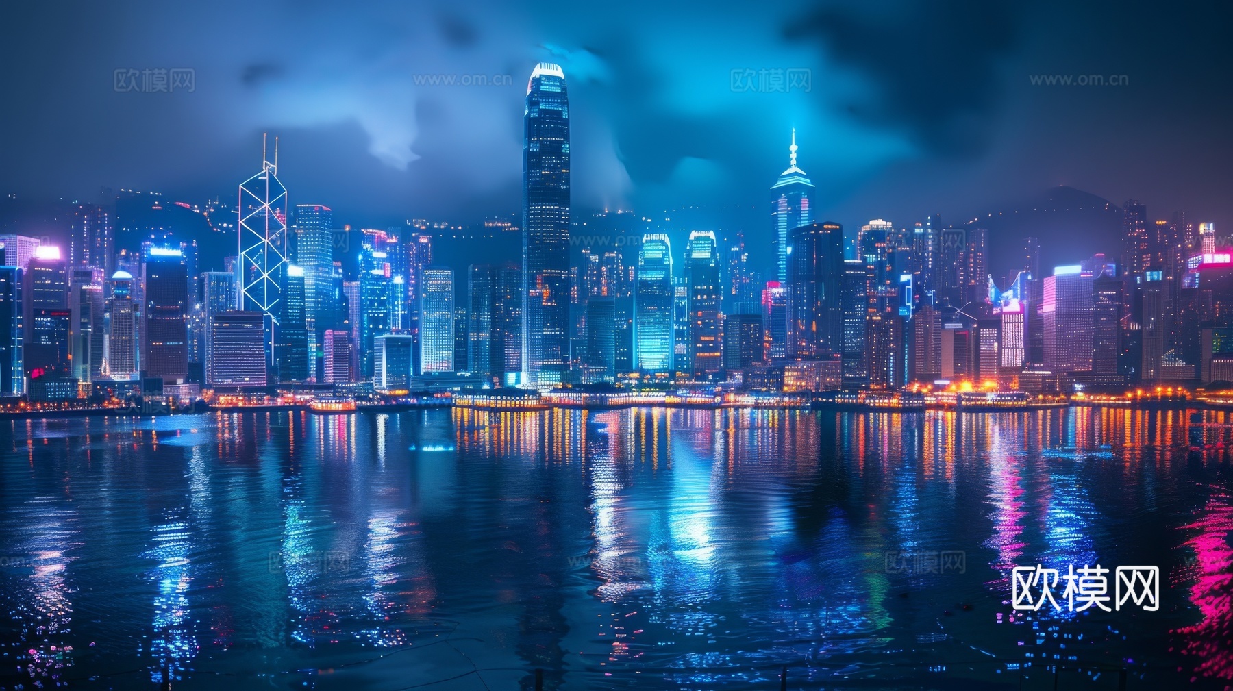 傍晚城市建筑都市风景