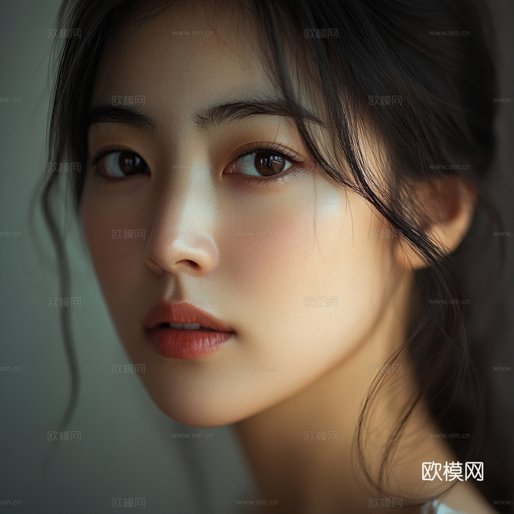美女人物肖像挂画装饰画