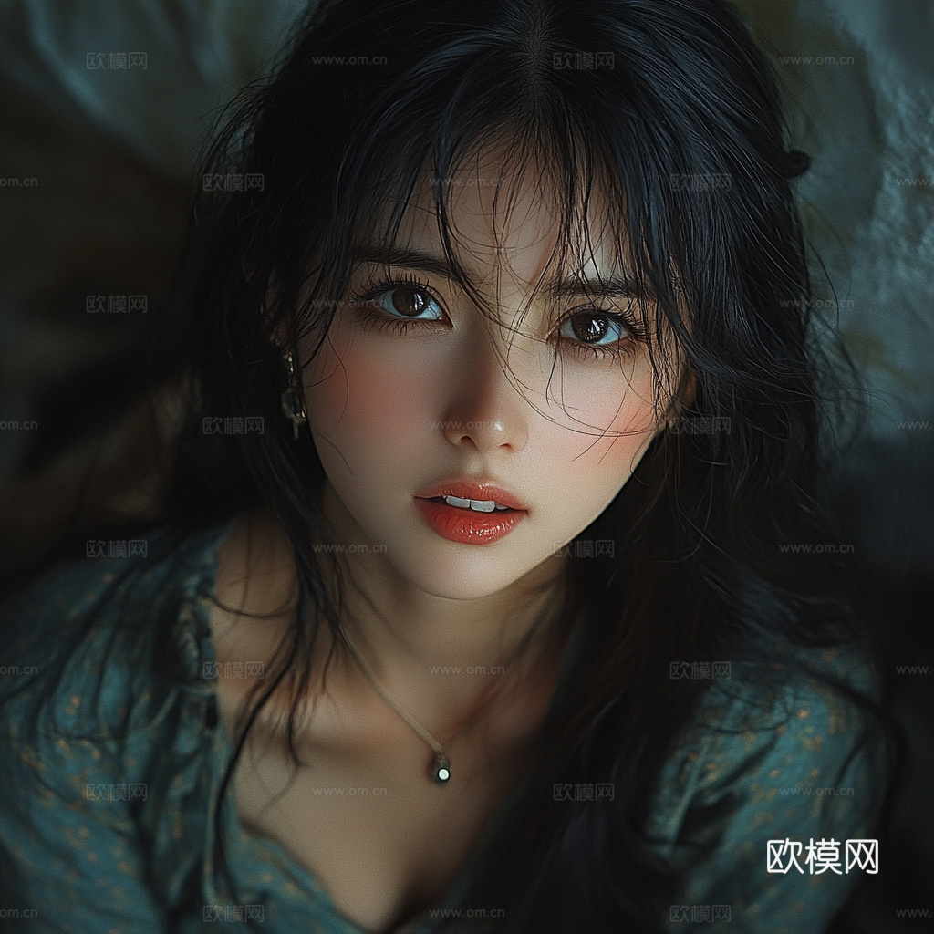 美女人物肖像挂画装饰画