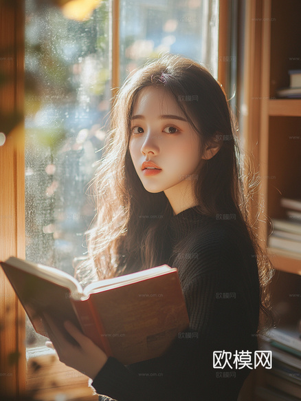 美女人物肖像挂画装饰画下载(渲染图1)