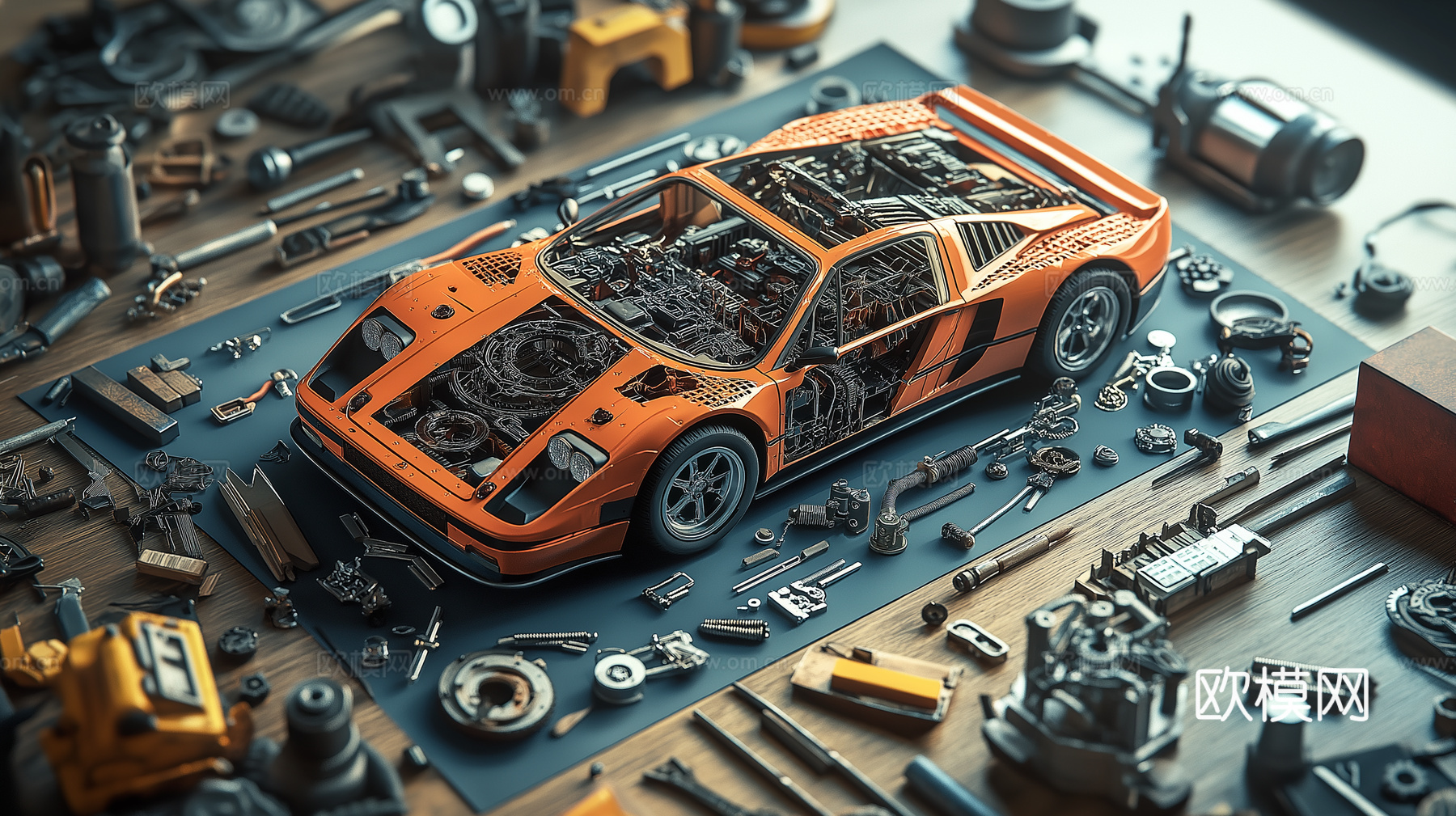 高级跑车赛车壁纸挂画下载（渲染图5）