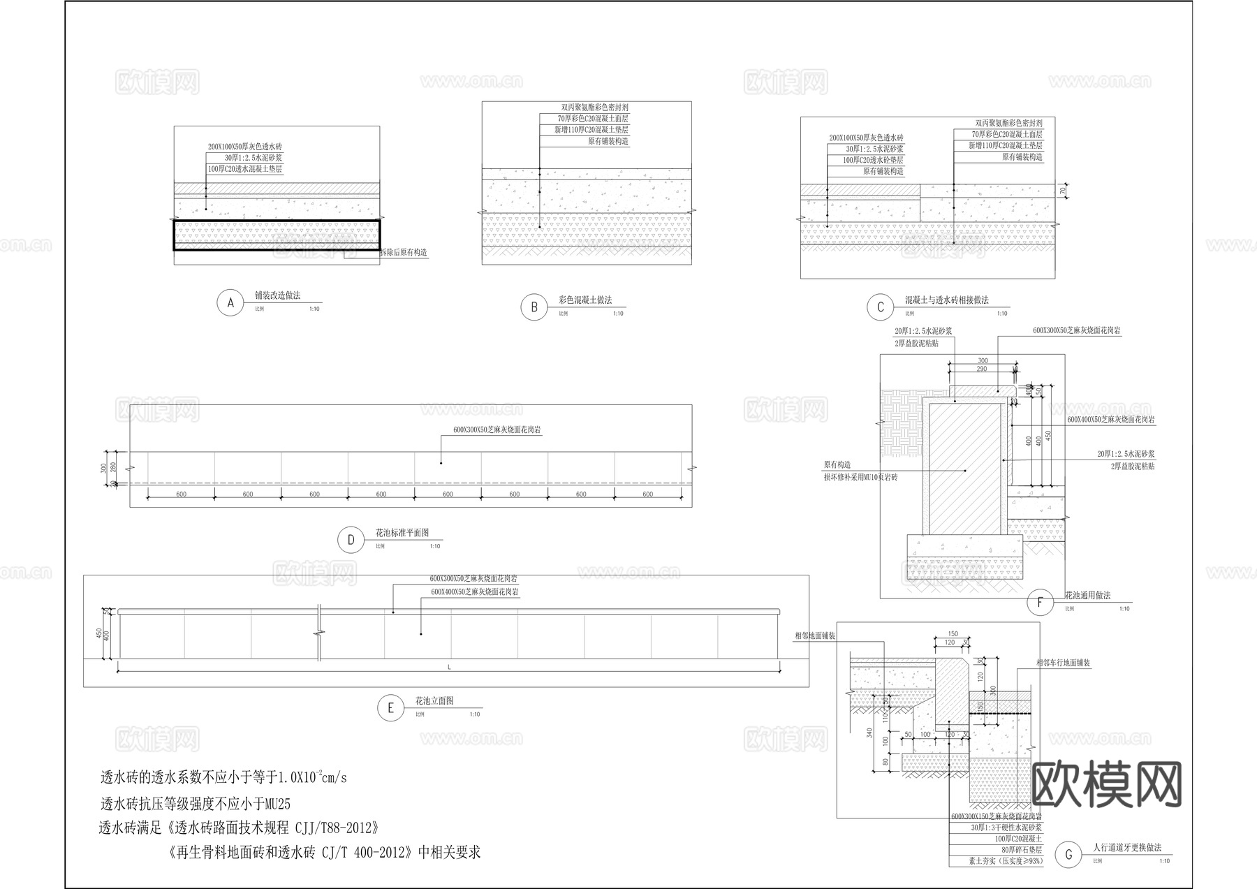 主要包含地面铺装改造，花池改造，墙面改造植物绿化等内容。cad施工图