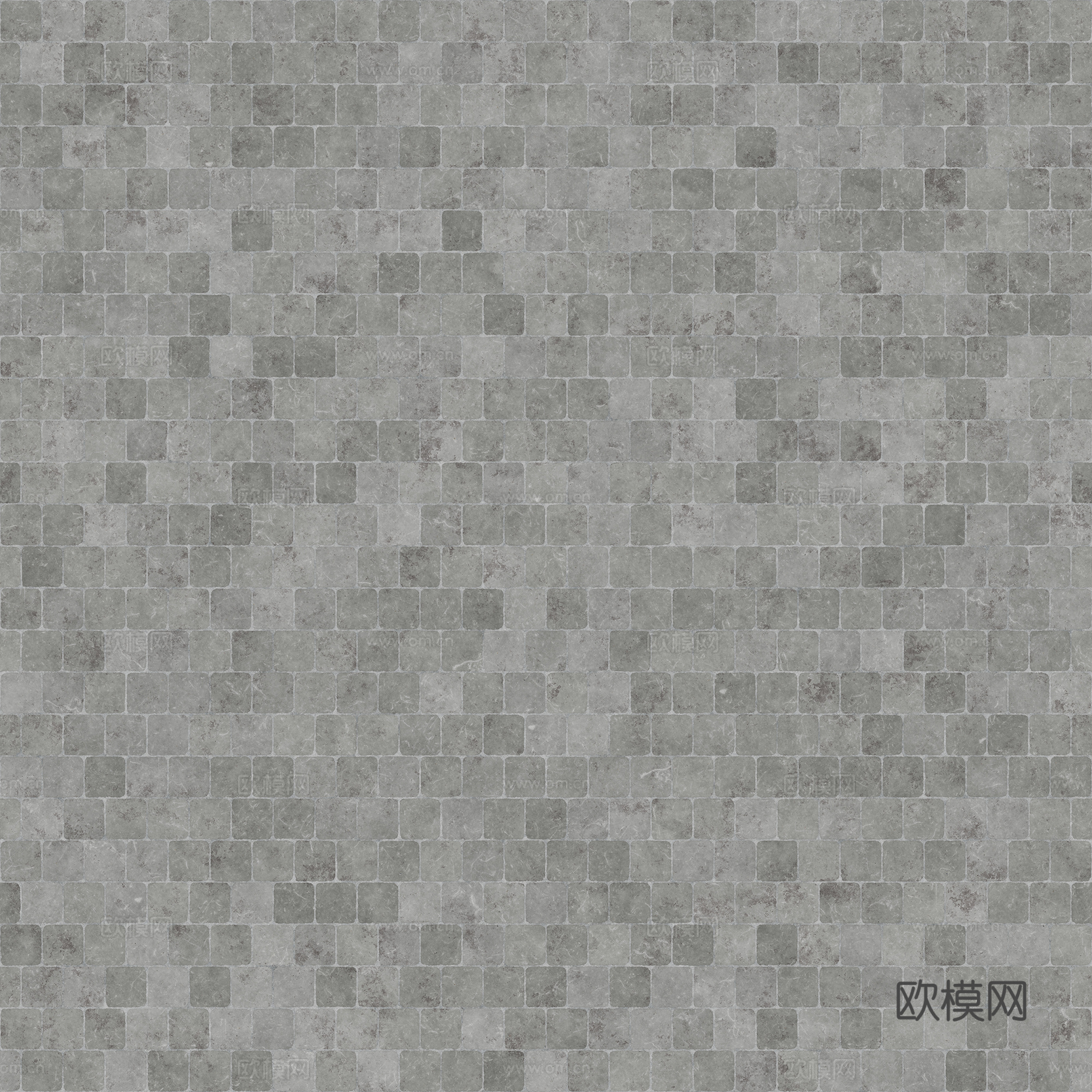灰色石砖铺地