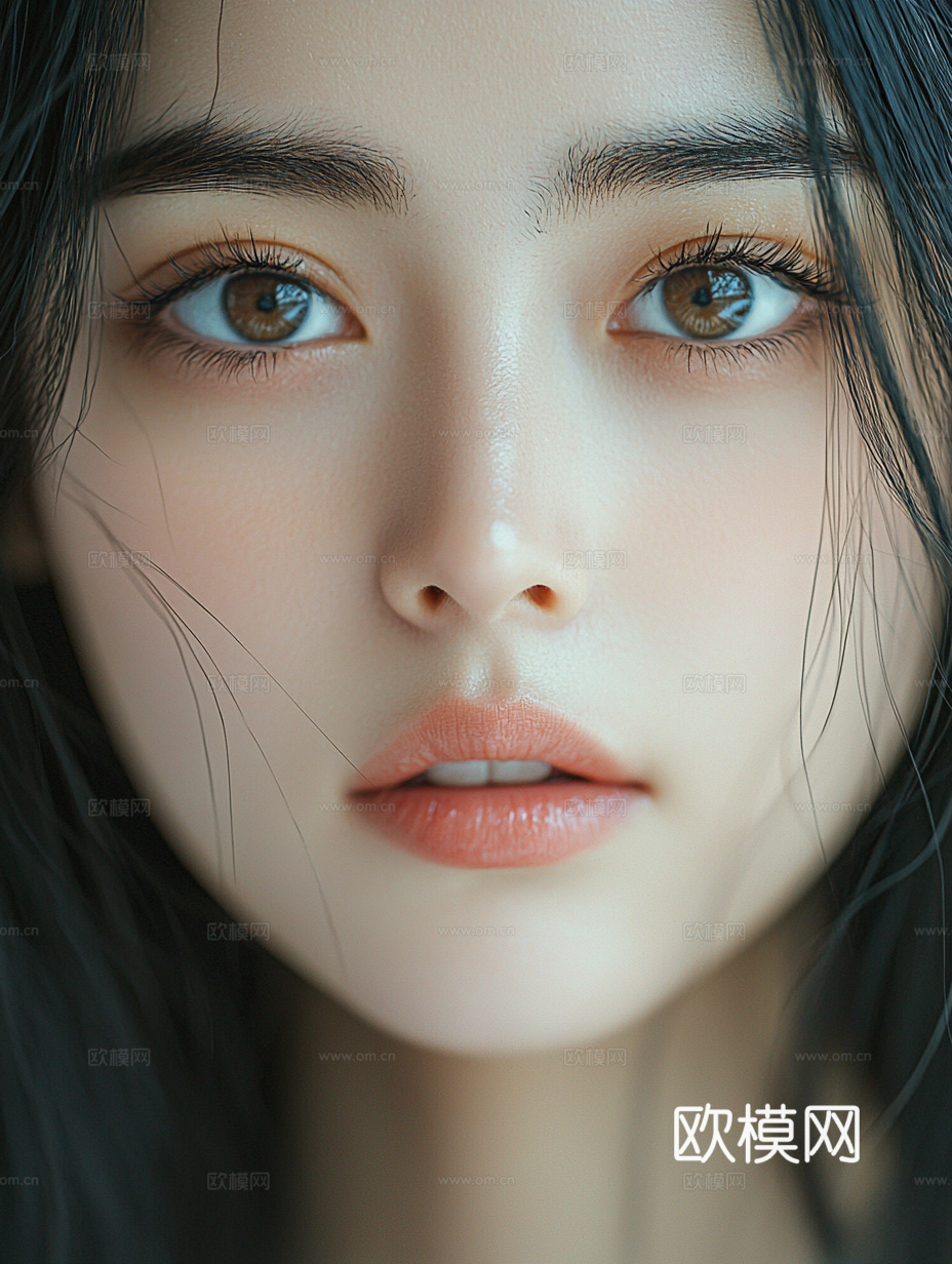 美女人物肖像挂画装饰画