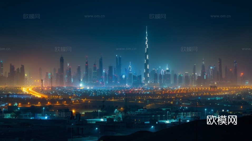 傍晚城市建筑都市風(fēng)景下載(渲染圖1)