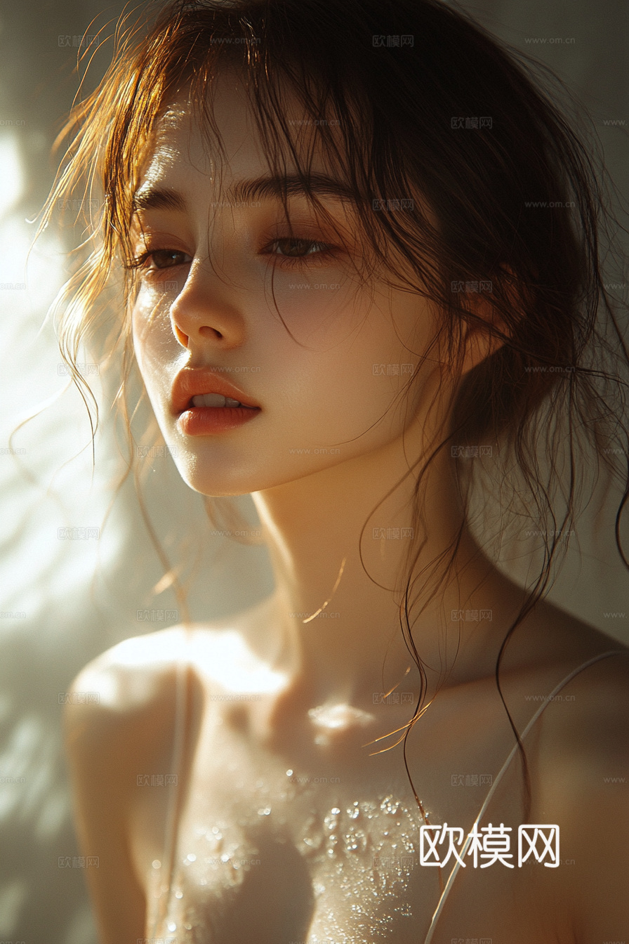 美女人物肖像挂画装饰画