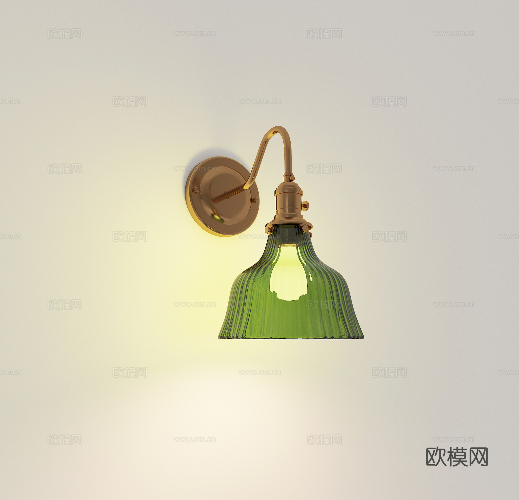 法式复古壁灯3d模型