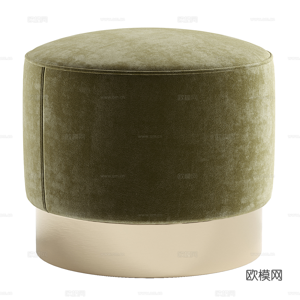 新中式布艺凳3d模型