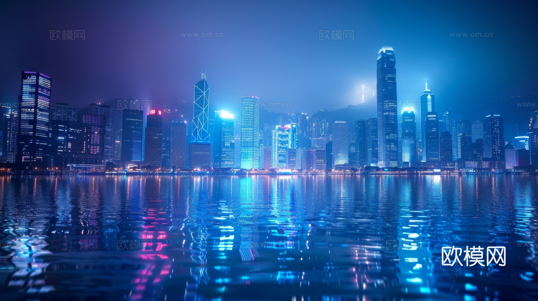 傍晚城市建筑都市风景