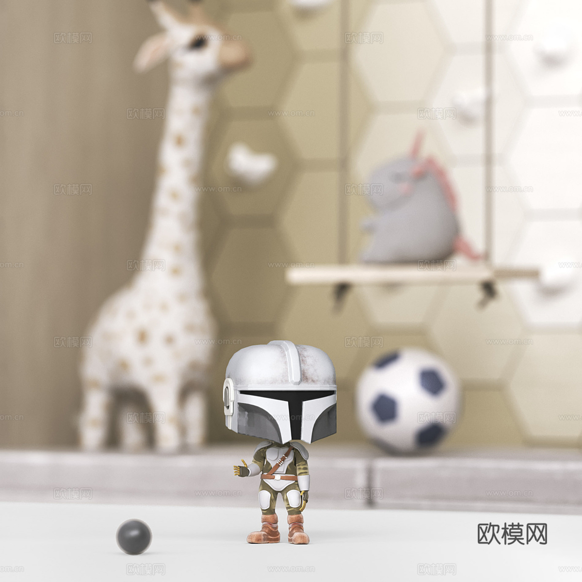 儿童游乐区 玩具3d模型