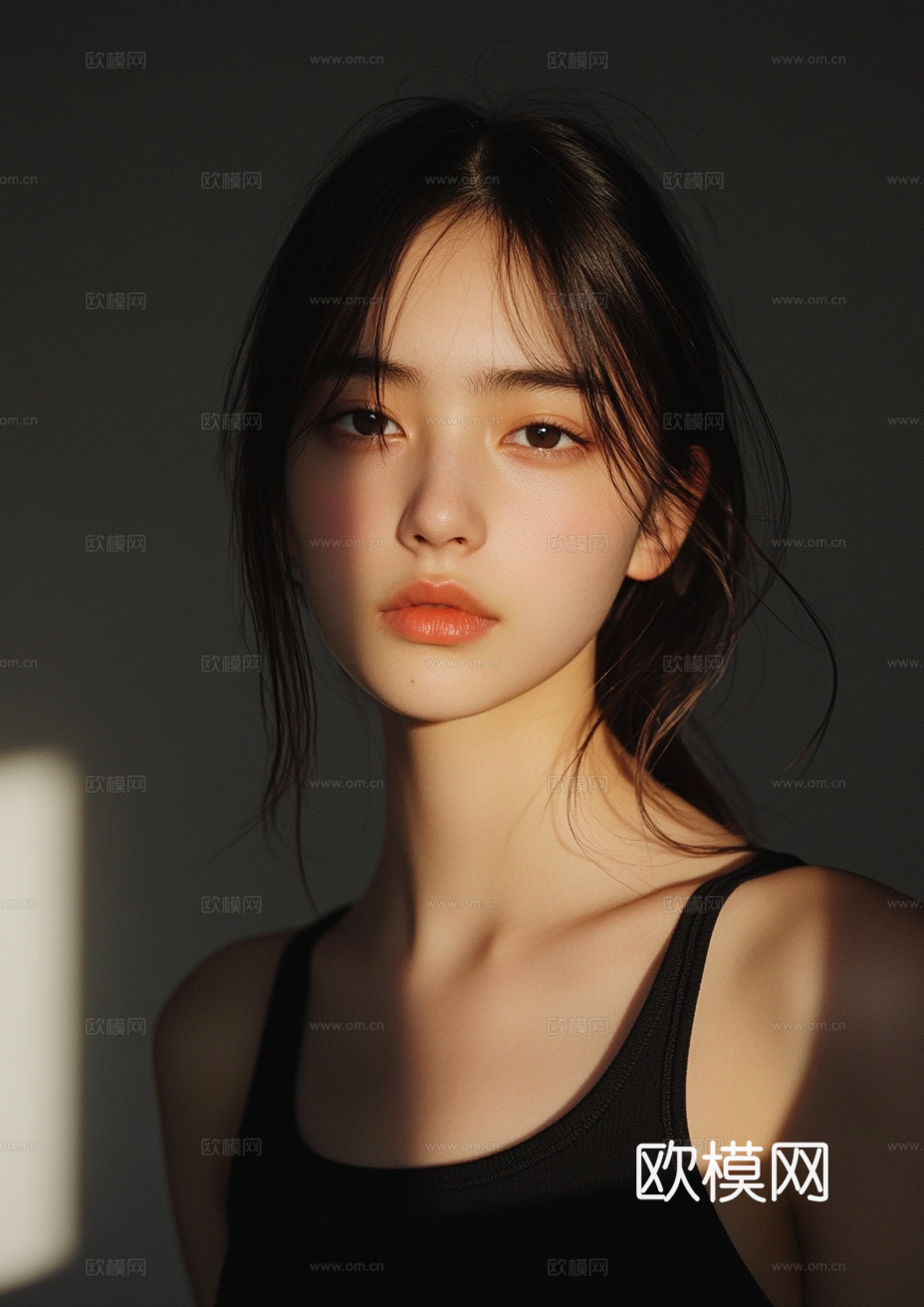 美女人物肖像挂画装饰画