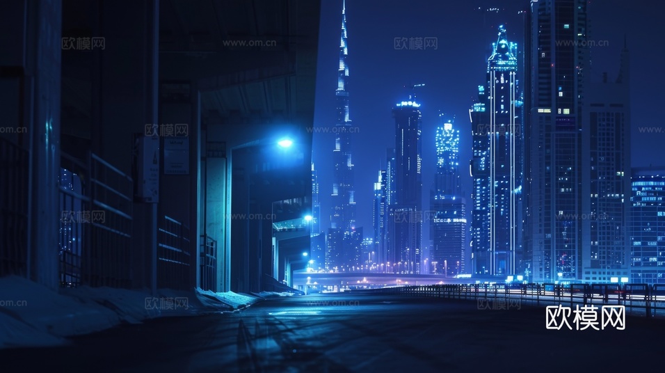 傍晚城市建筑都市風(fēng)景下載(渲染圖2)