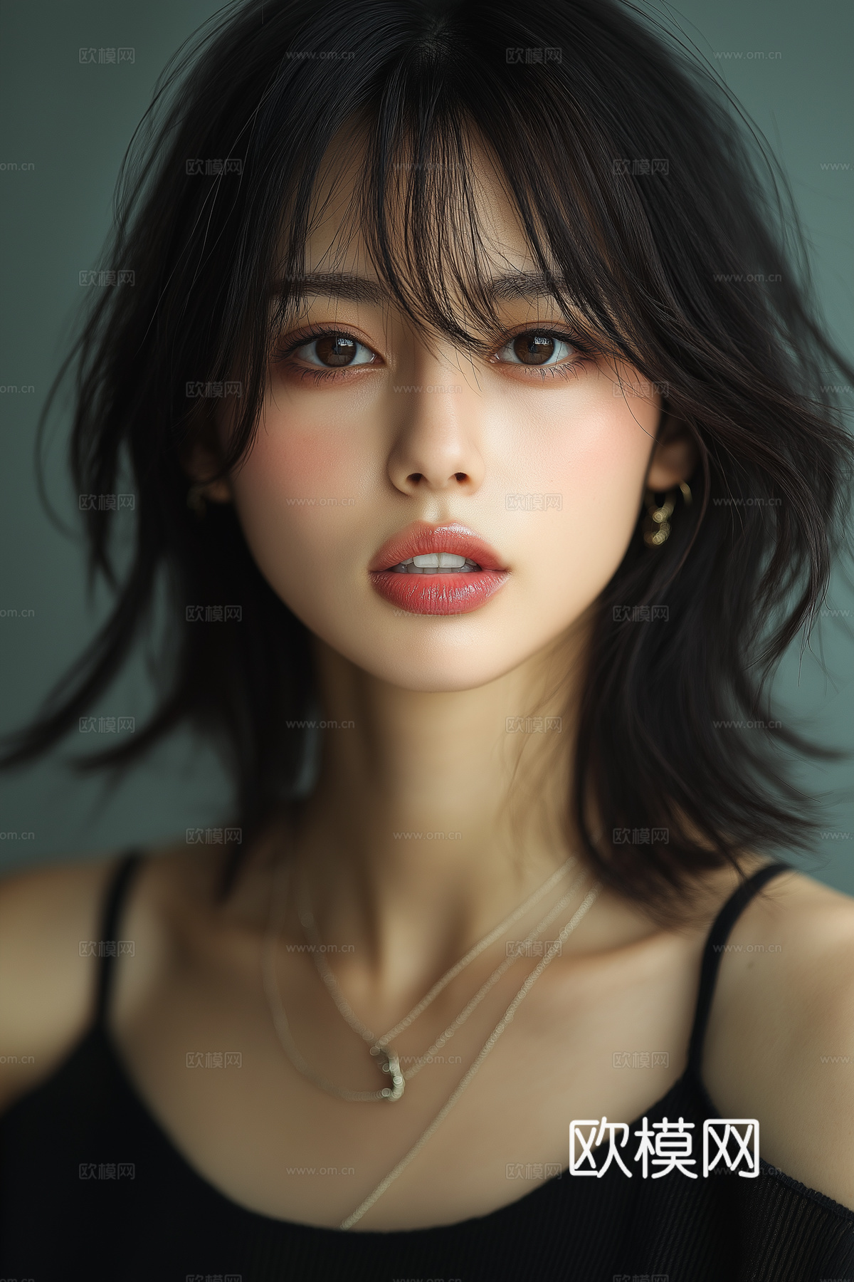 美女人物肖像挂画装饰画下载（渲染图8）