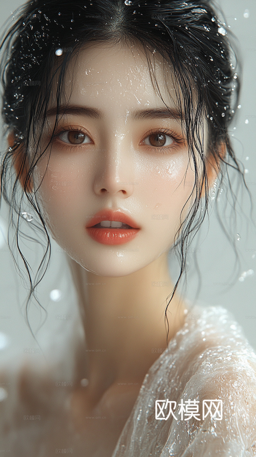 美女人物肖像挂画装饰画下载（渲染图7）