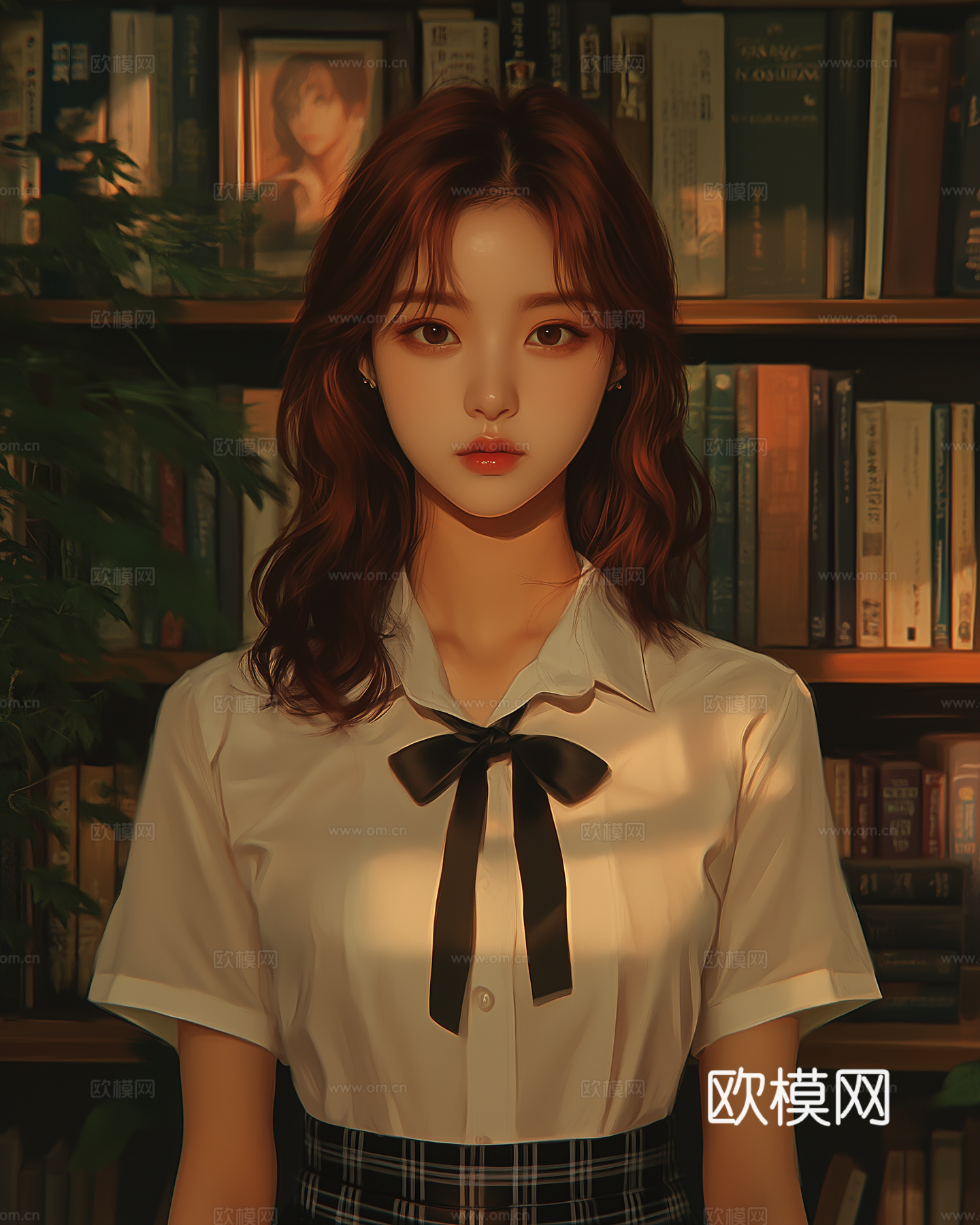 美女人物肖像挂画装饰画