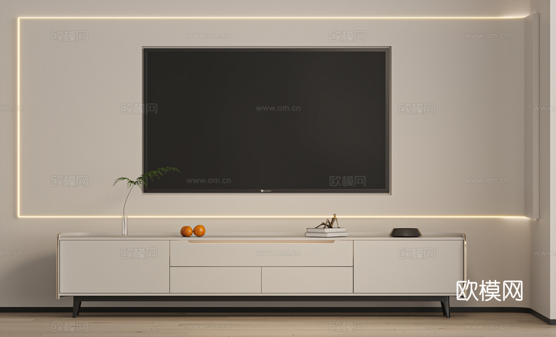 现代简约电视柜免费3d模型