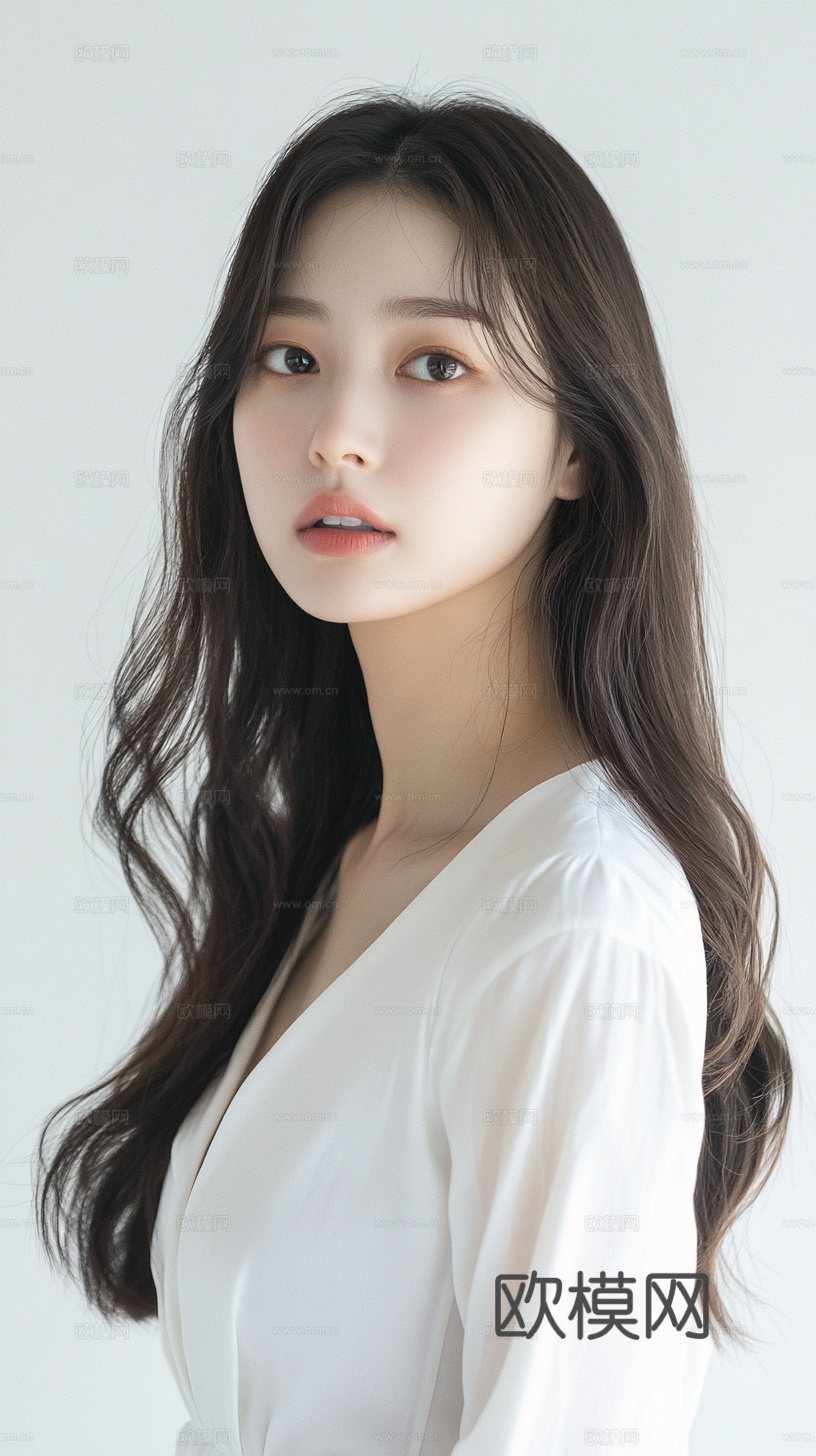 美女人物肖像挂画装饰画下载（渲染图5）