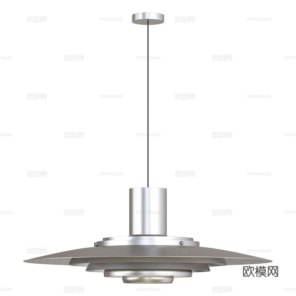 现代轻奢极简圆盘装饰吊灯3d模型
