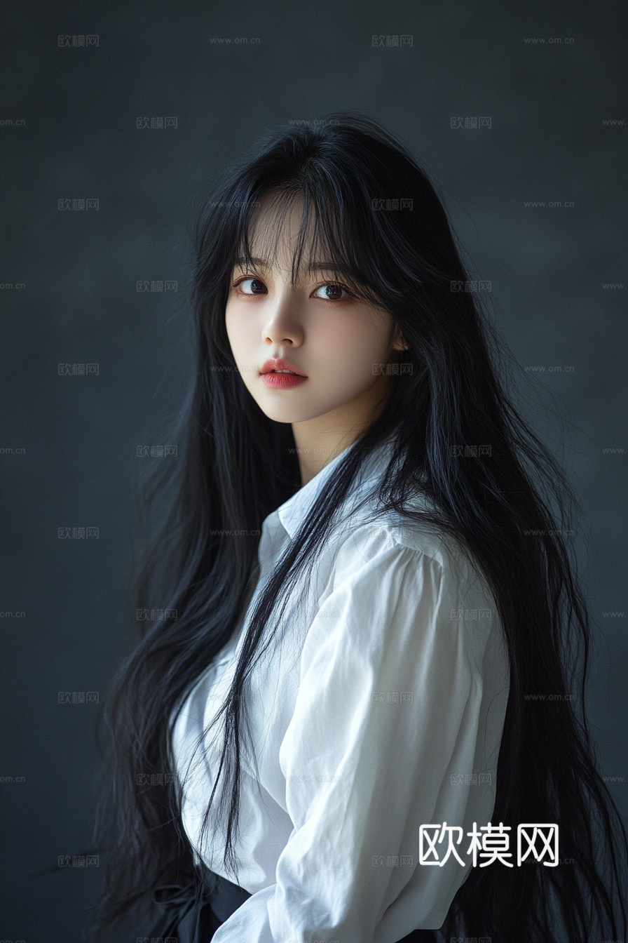 美女人物肖像挂画装饰画